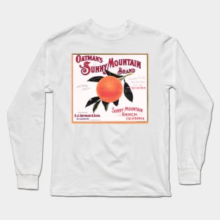 Oatman's Sunny Mountain Crate label, 1912 - 1937 Long Sleeve T-Shirt